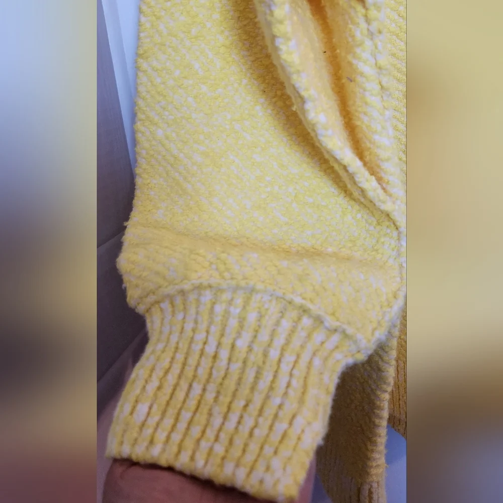 FREE PEOPLE FOUND MY FRIEND‎ PULLOVER SWEATER SUNSHINE Yellow SZ MED NWOT